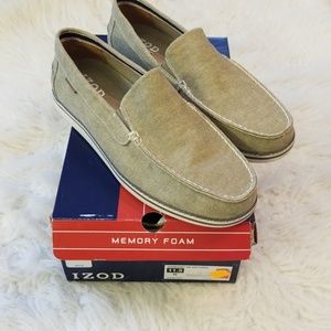 Mens Izod Memory Foam Diamond Natural Shoes 11.5M